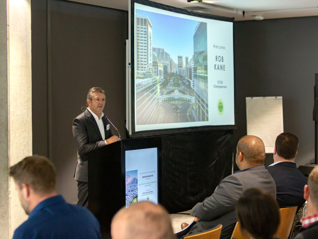 CCID Chairperson – Rob Kane addresses the audience
