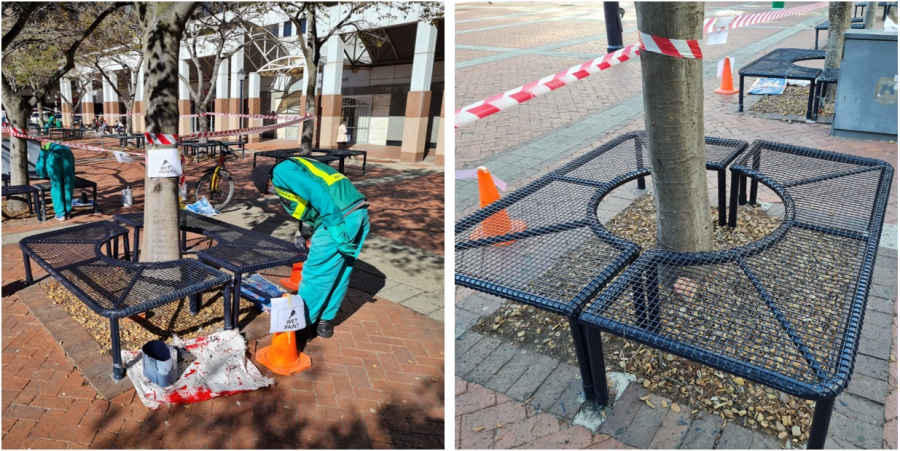 Project Blue benches