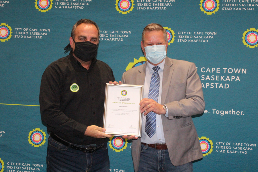 CCID CEO Tasso Evangelinos is bestowed a Mayoral Civic Award