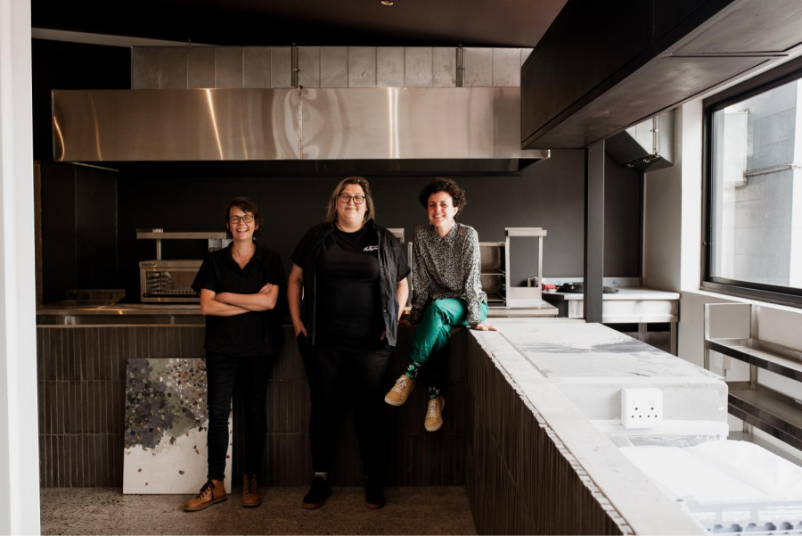 Adél Hughes (Head Chef), Anouchka Horn (Owner), Liebet Jooste (FOH Manager)